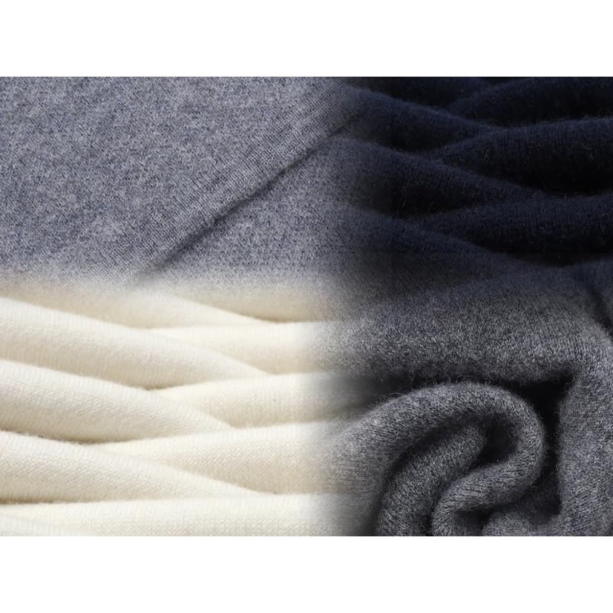 Knitted Wool Scarf for Women and Men | Soft Warm Winter Wrap Scarf with Fringe, 70.9" x11.8" Versatile Cold Weather Styling 3