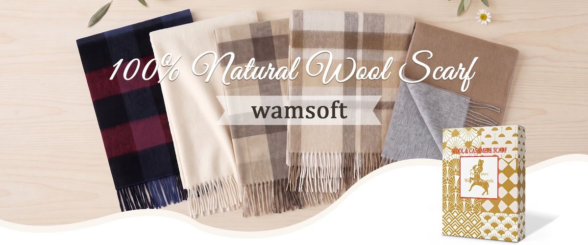 Elegant wool scarves
