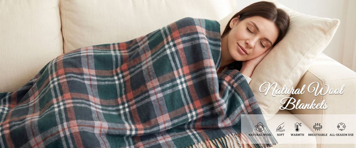 Beautiful home decor with blankets